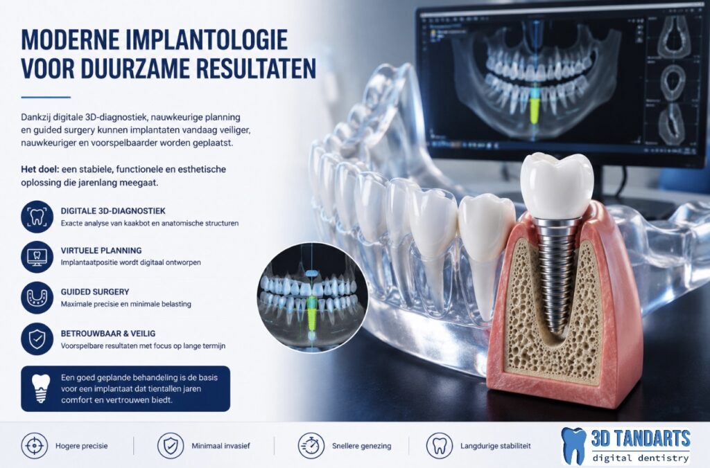 Digitale implantologie guided surgery en CBCT scan bij 3D Tandarts