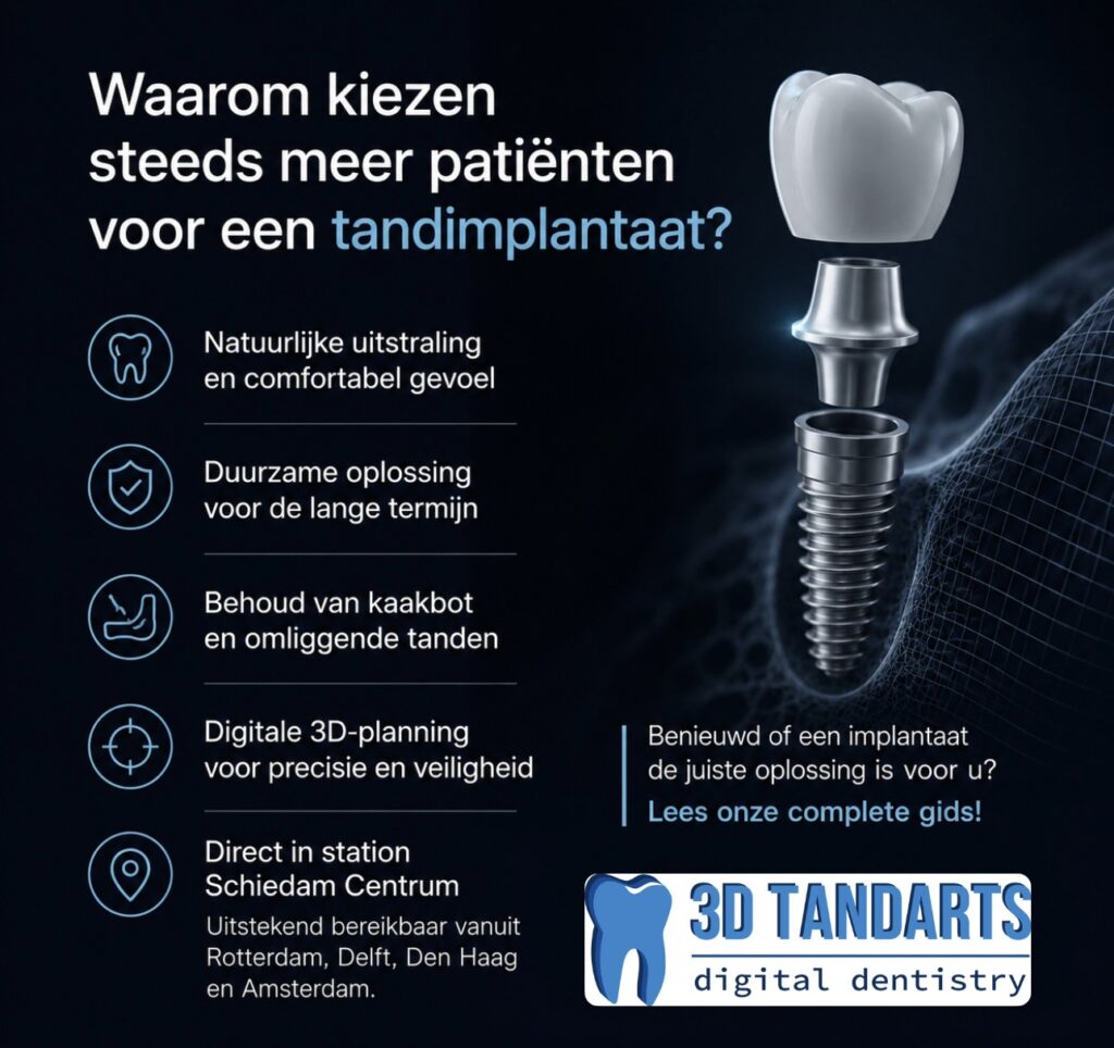 Voordelen van tandimplantaten bij 3D Tandarts